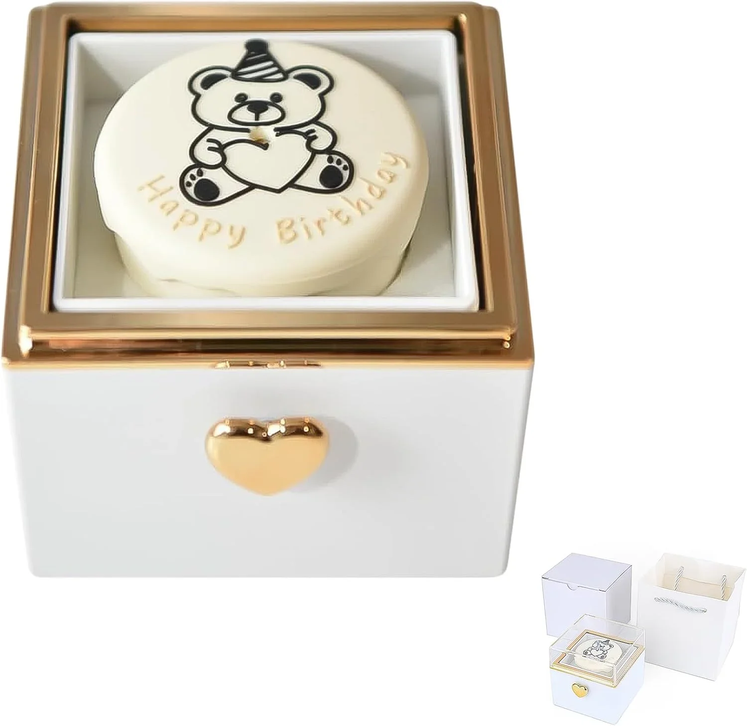 Candle Surprise - Caja de joyería giratoria, caja para