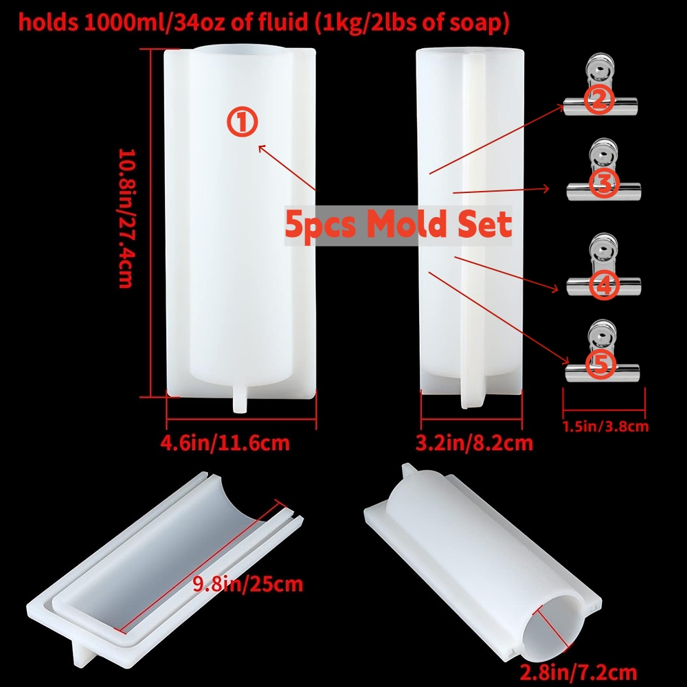 Molde de silicona grande para  - Candle Supplies Store reseña y precio