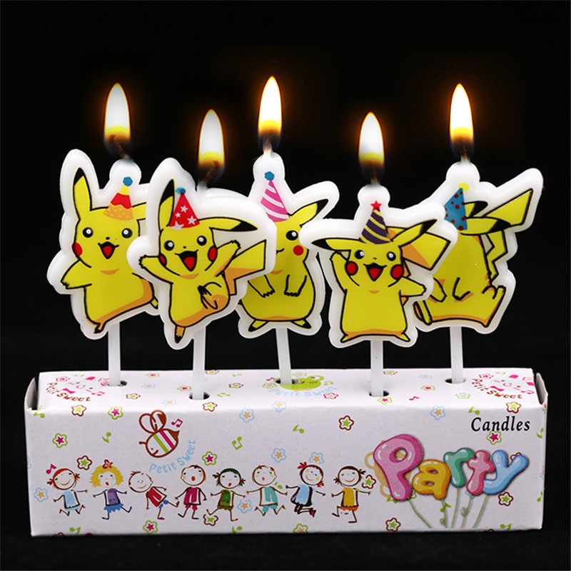 5 unids/lote Pokemon vela de p - Candle Surprise reseña y precio
