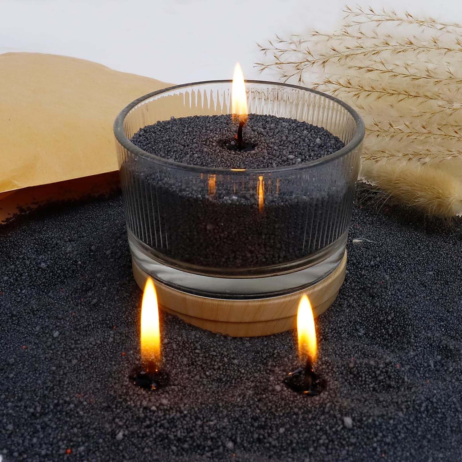 Arena Negra para Velas con Mec - Candle Supplies Tins reseña y precio